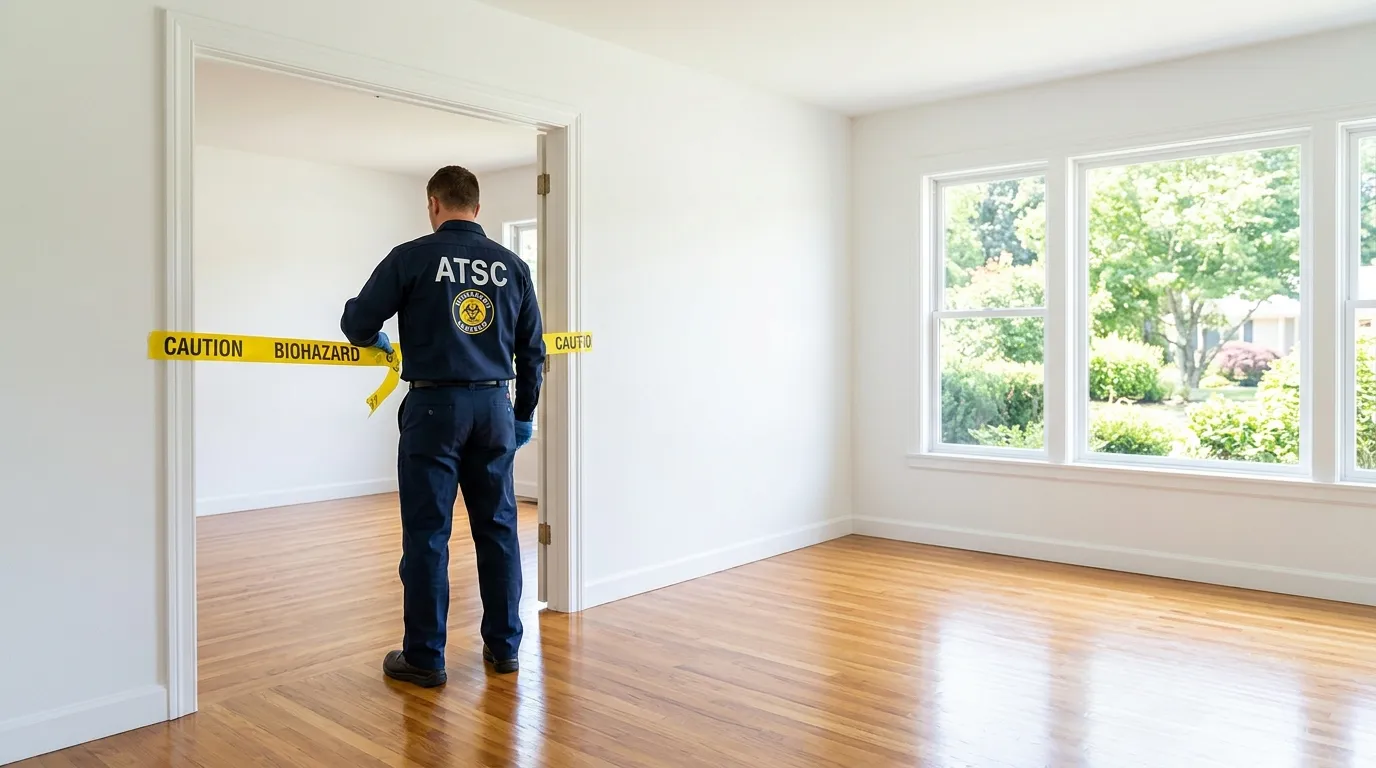Certified biohazard cleanup crew performing Crime Scene Cleanup in Coal City